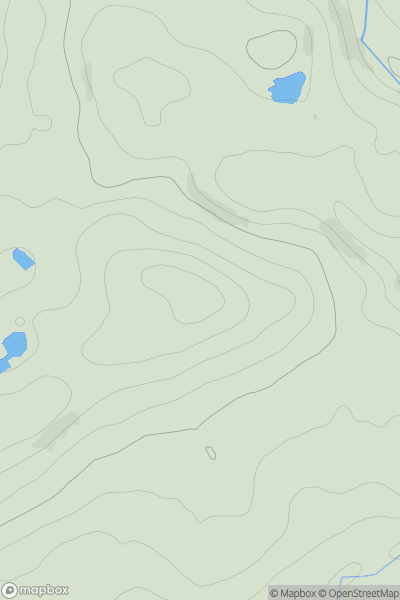 Thumbnail image for Carroch Hill [Braemar to Montrose] showing contour plot for surrounding peak